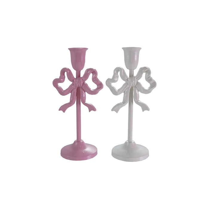 Long Cast Iron Bow Taper Holder
