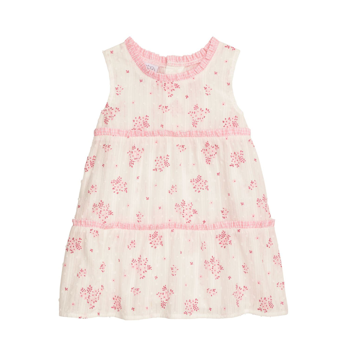 Pink Blossom Tiered Dress