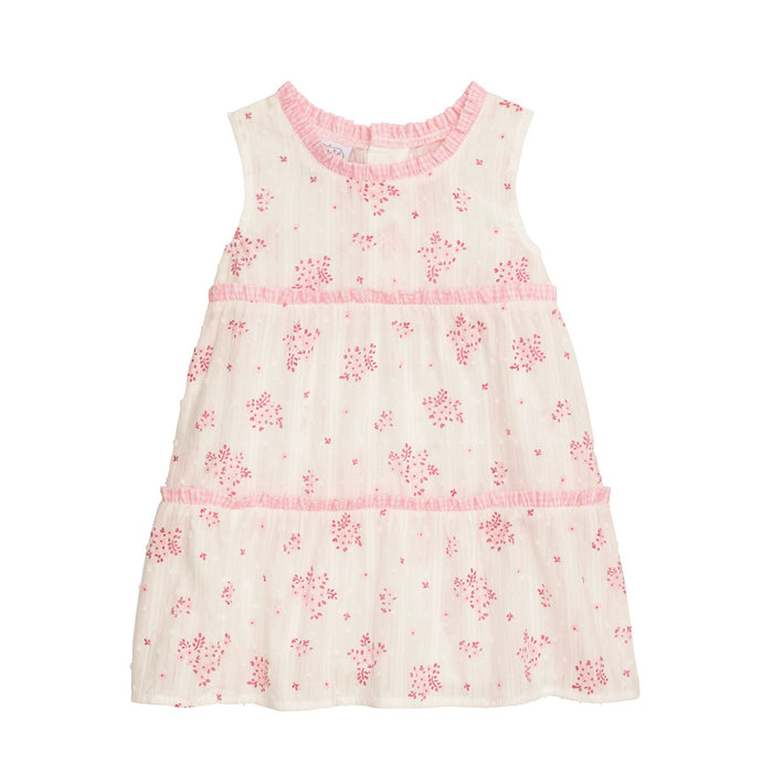 Pink Blossom Tiered Dress