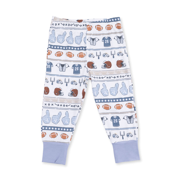 Angel Dear Football Stripe Short Sleeve Loungewear Set