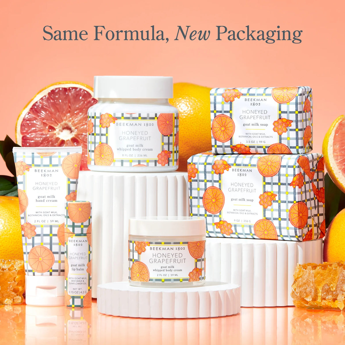 Beekman Whipped Body Cream in Honeyed Grapefruit