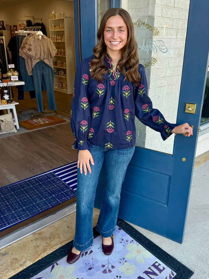 Susie Embroidered Top
