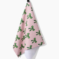 Geometry Ribbon and Cheer Tea Towels