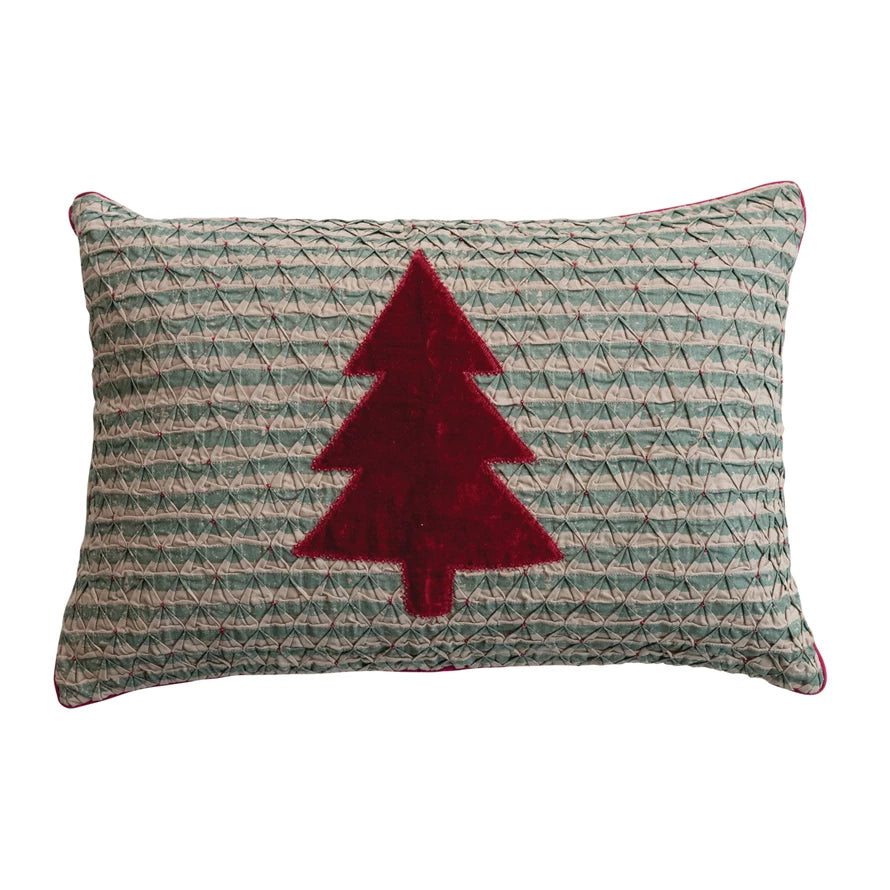 Smocked Tree Pillow
