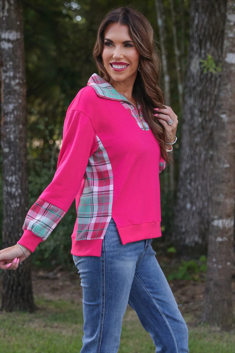 Juniper Plaid Pullover
