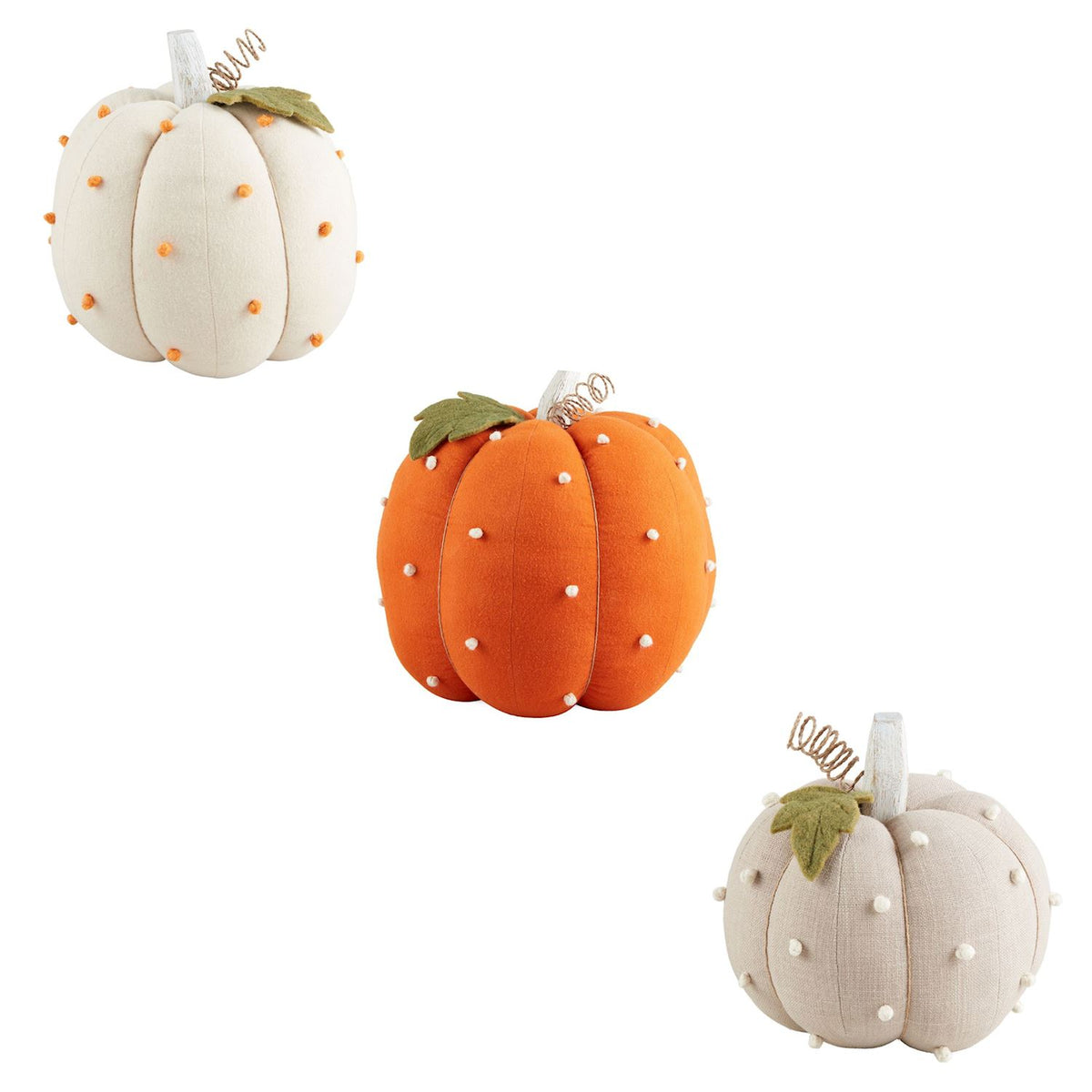 Dotted Stuffed Pumpkins