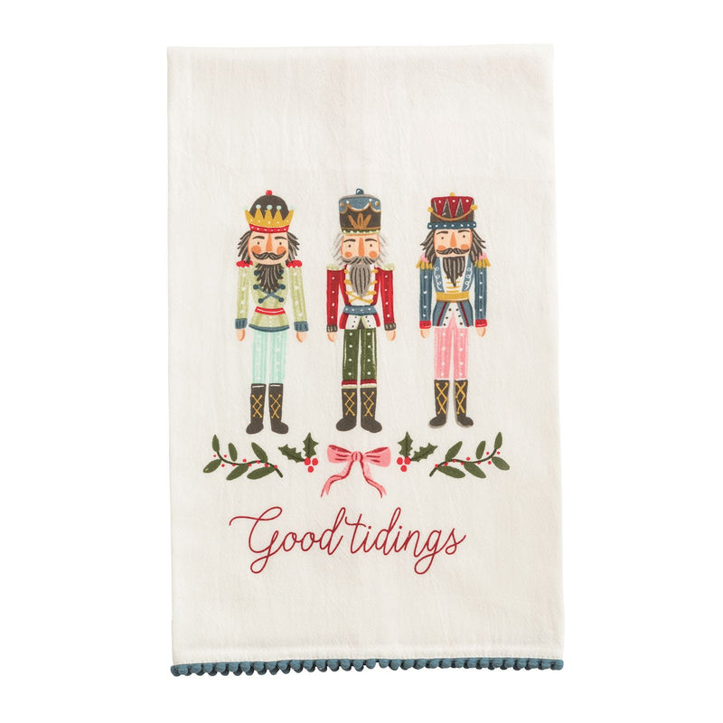 Christmas Pom Trim Towels