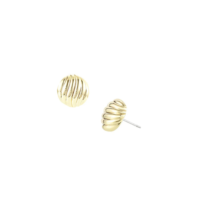 Natalie Wood Eclipse Ball Stud Earring in Gold