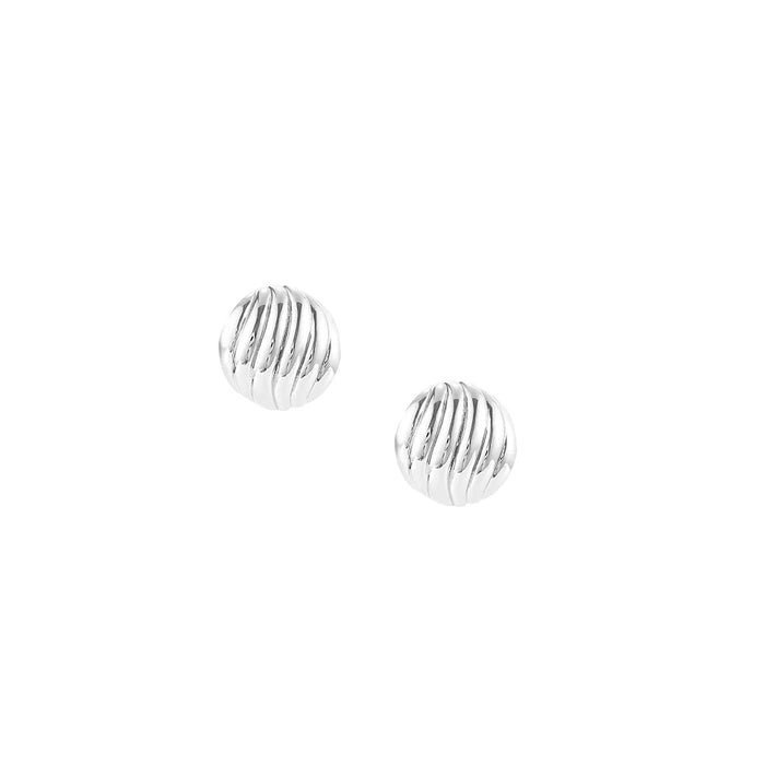 Natalie Wood Eclipse Ball Stud Earring in Silver