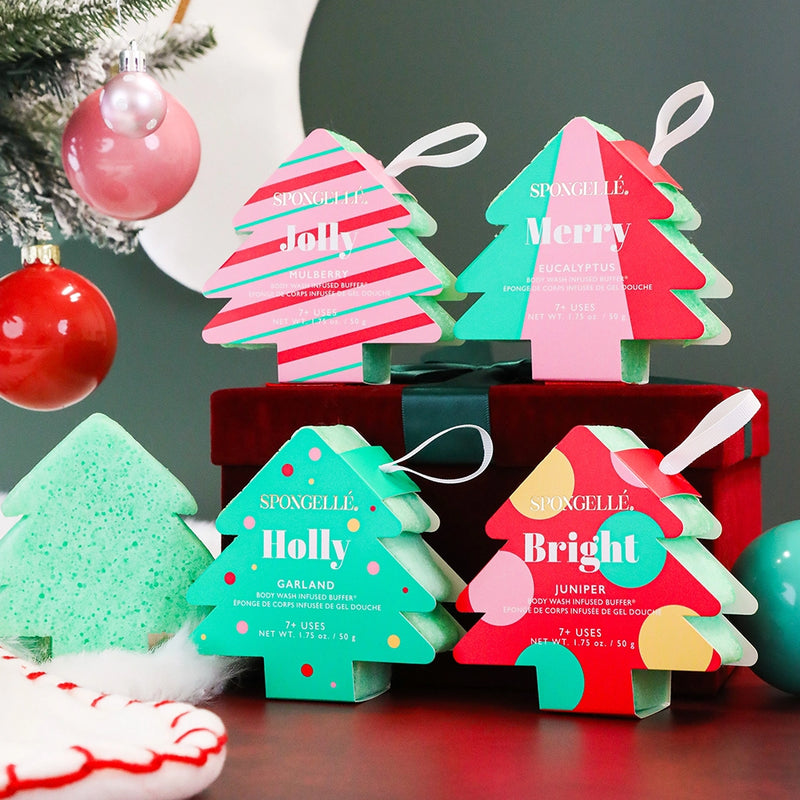 Spongellé Holiday Tree Buffer Christmas Gifts