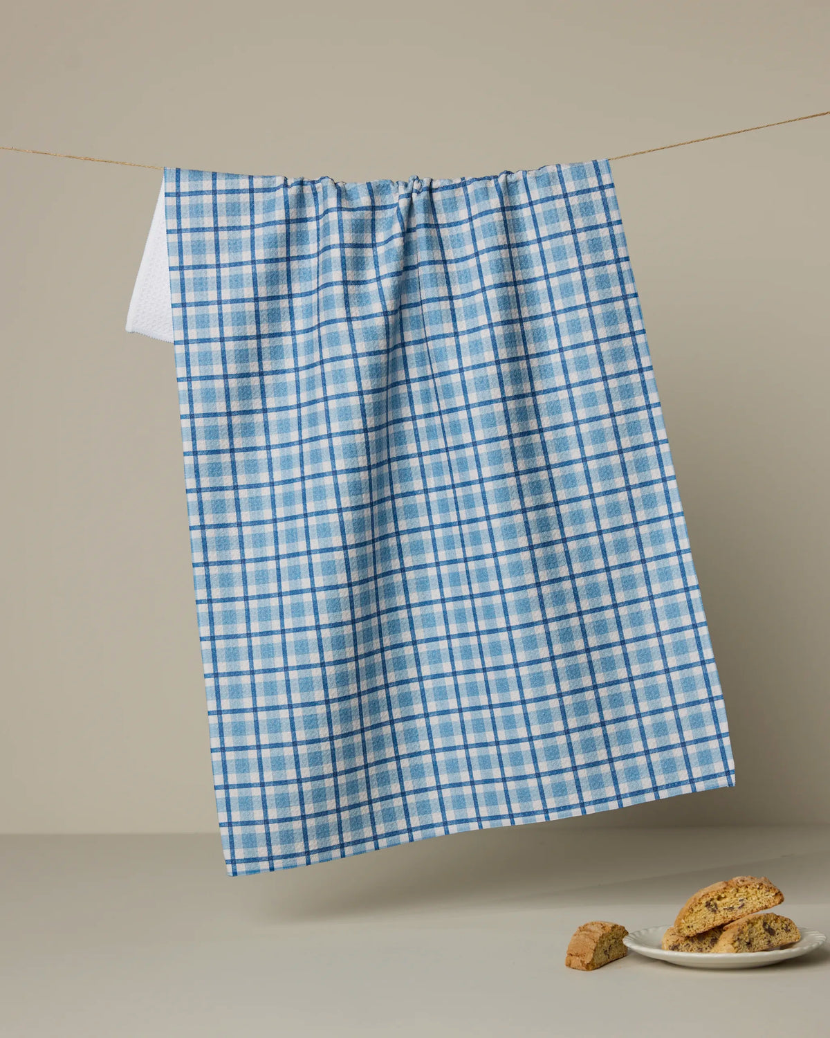 Geometry Bluefield Tea Towel