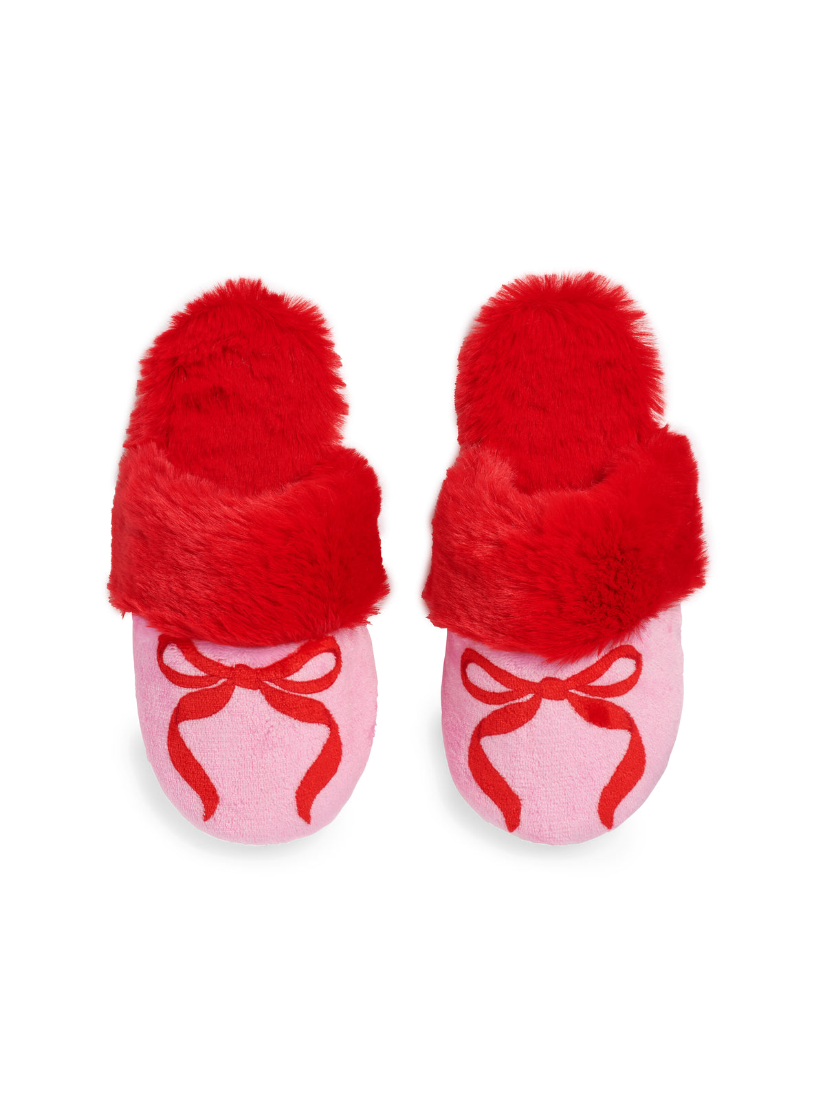 Pink Bow Slippers