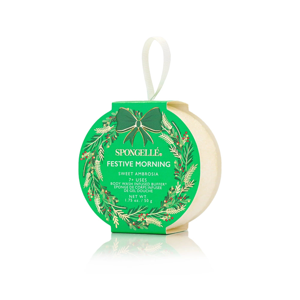 Spongellé Holiday Wreath Body Buffers
