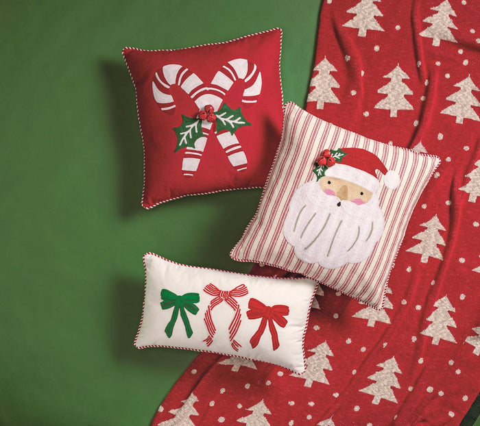 Whimsy Christmas Embroidered Pillows