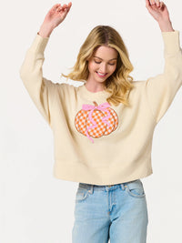 Gingham Pumpkin Sweatshirt