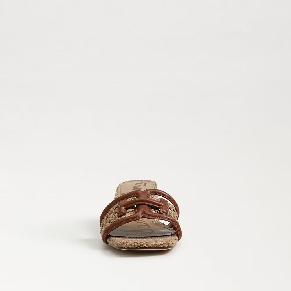 Sam Edelman Waylon Weave Slide Sandal, Cognac