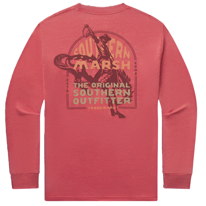 Southern Marsh LS Seawash Tee - Rodeo Rider