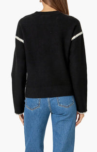 Black Stitched Sweater