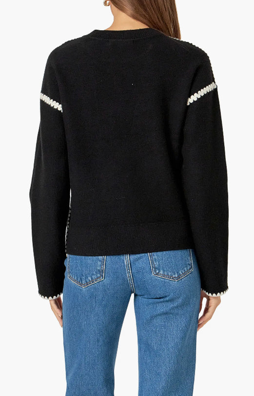 Black Stitched Sweater