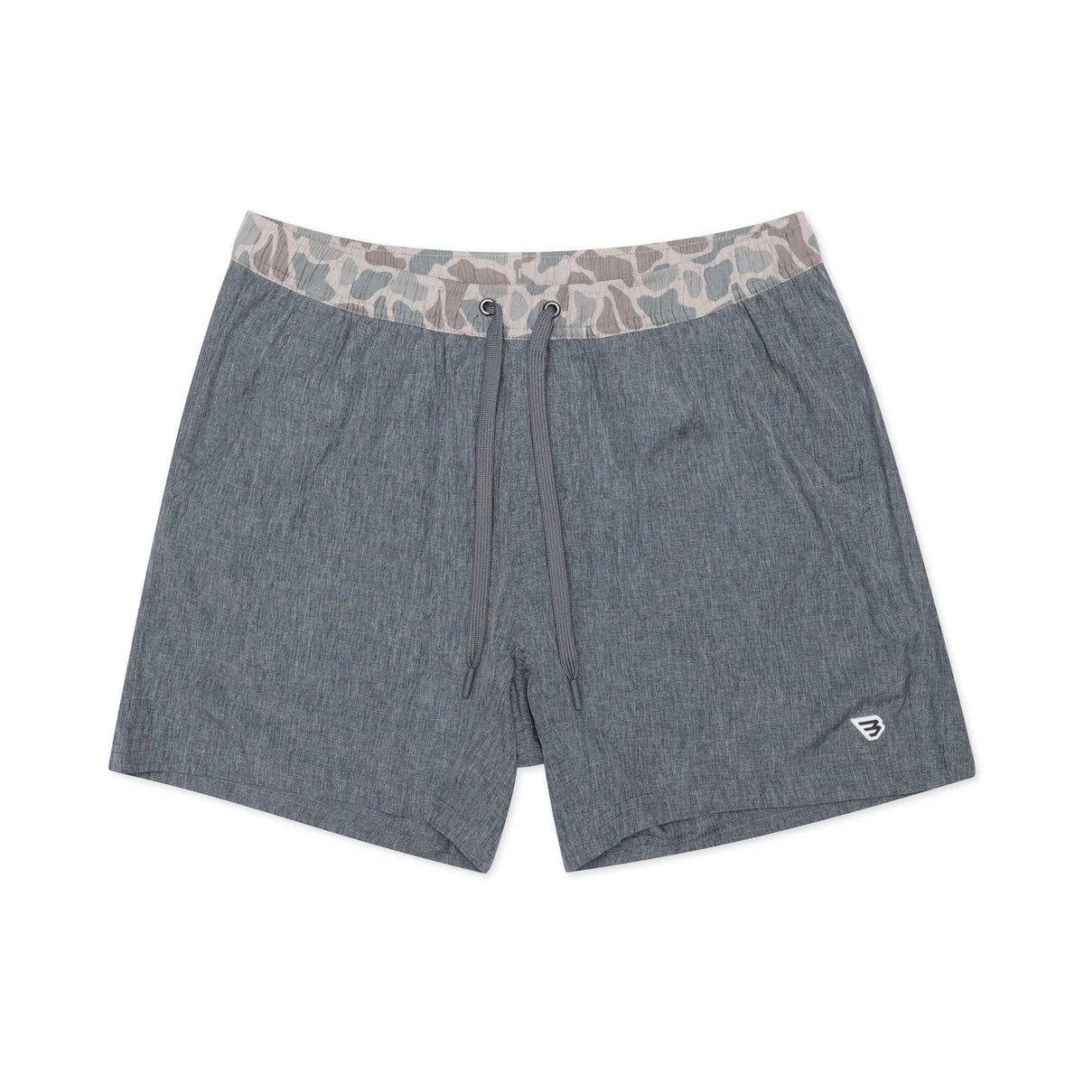 Burlebo Athletic Shorts In Grizzly Gray W/ Deer Camo Liner