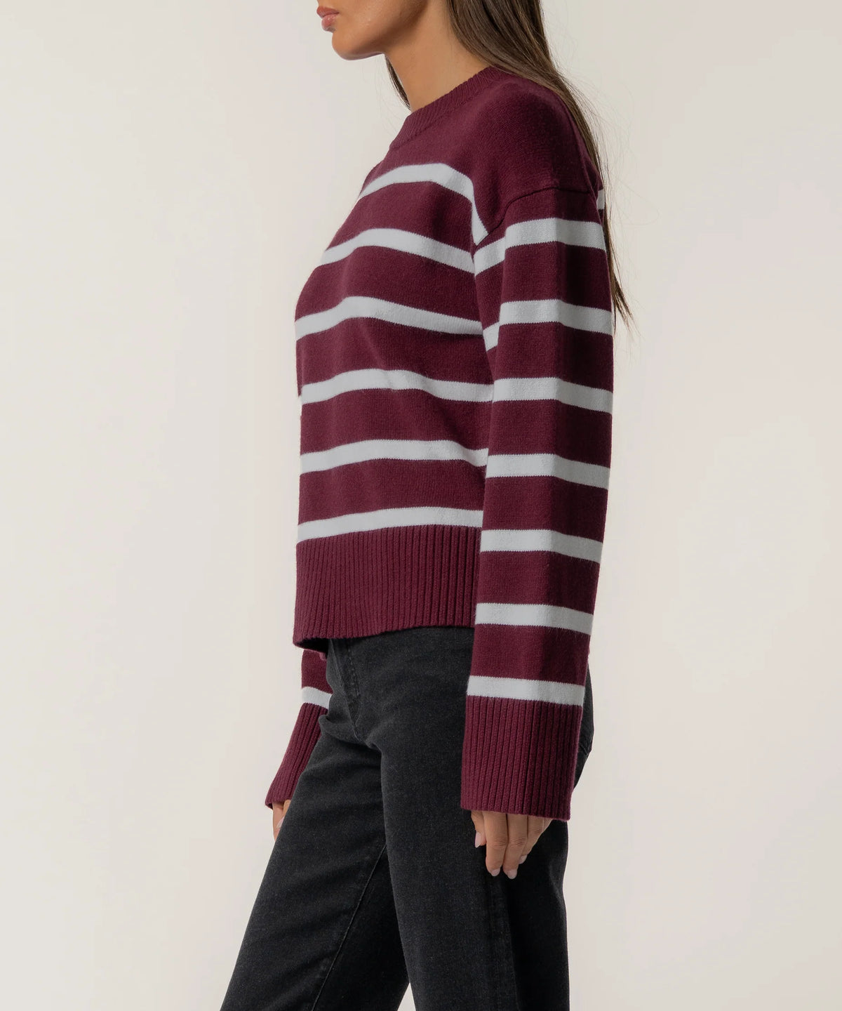 Kut From The Kloth Sam Stripe Sweater Knit