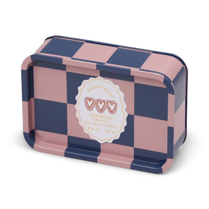 Paddywax A Dopo “Hearts” Tin Candle - Rosewood Vanilla