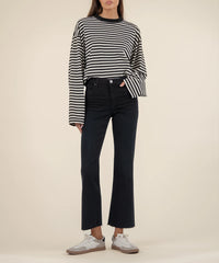 Kut from the Kloth ‘Kelsey’ High Rise Ankle Flare with Raw Hem