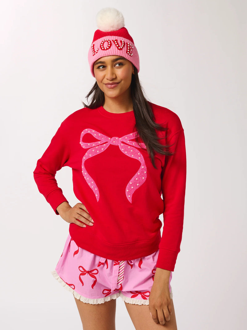 Pearl Bow Sweatshirt
