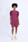 Megan Burgundy Dress