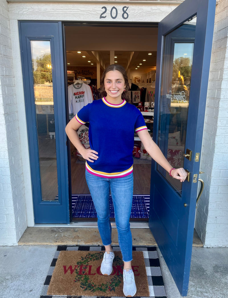 Meg Royal Blue Light Weight Sweater