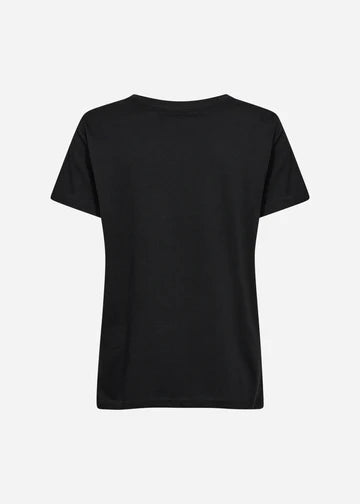 Jocelyn Black V Neck Tee