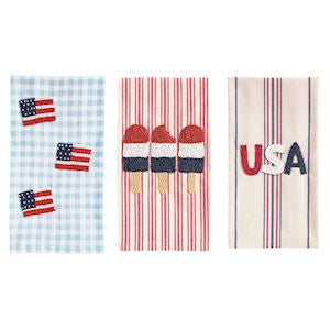 Flag Beaded Americana Towel