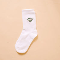 Embroidered Crew Socks