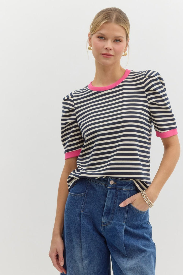 Cara Top-Navy