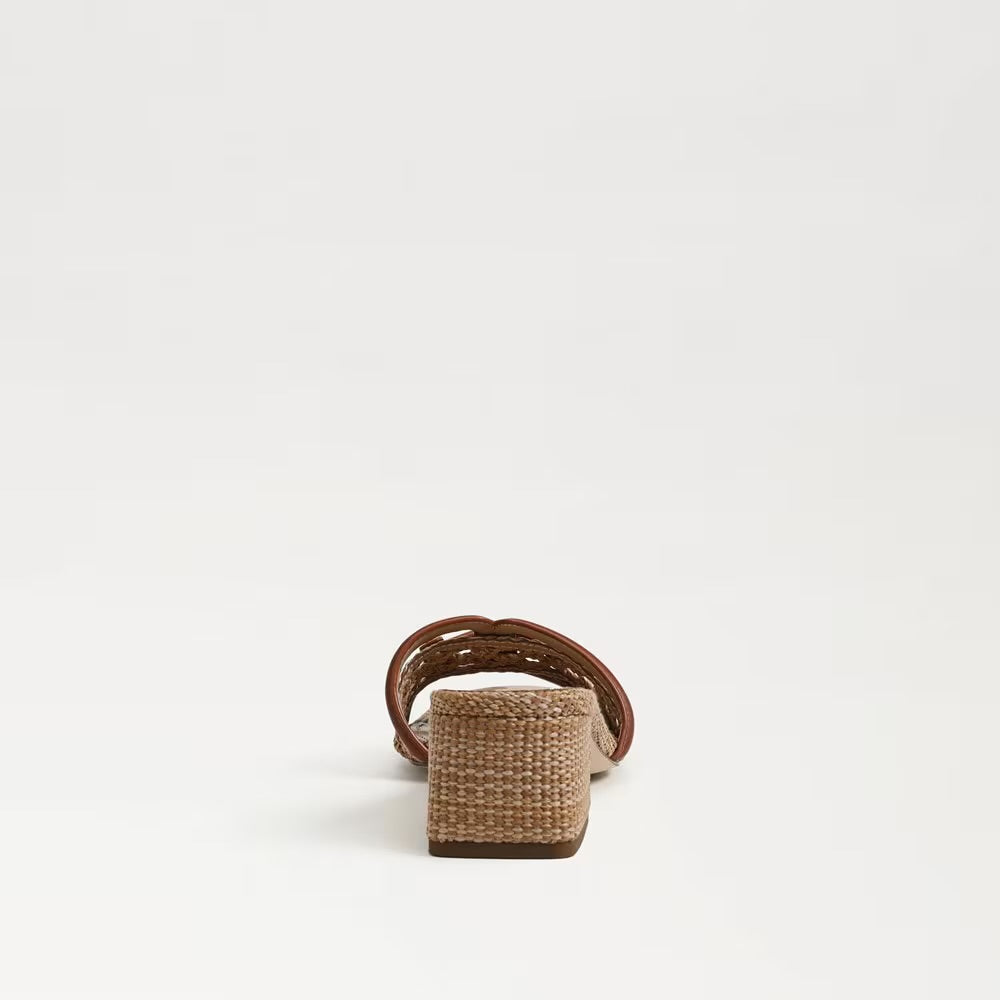 Sam Edelman Waylon Weave Slide Sandal, Cognac