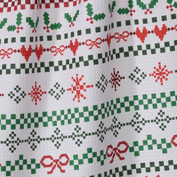 Geometry Ugly Sweater Day Tea Towel