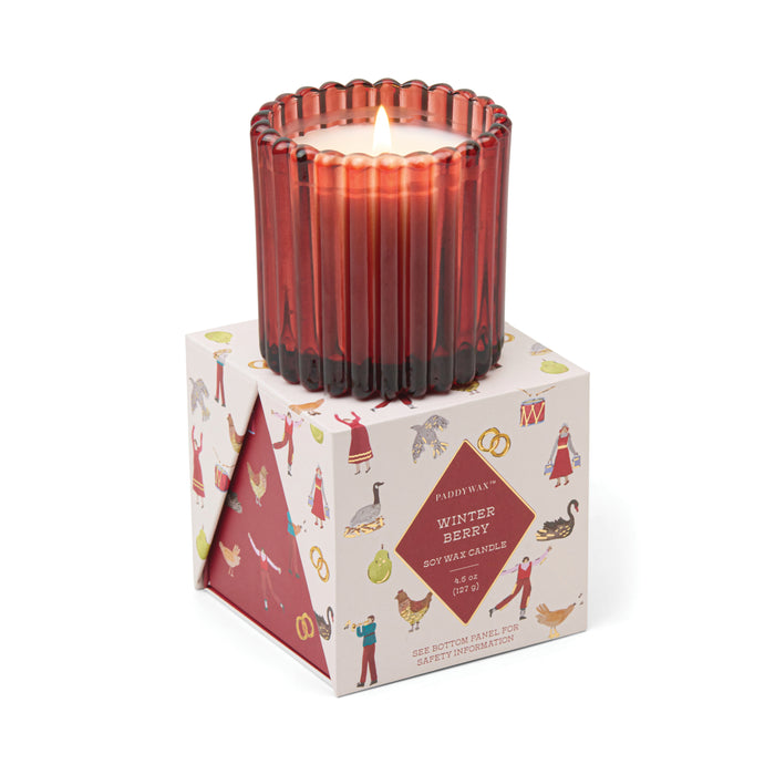 Paddywax Tinted Glass Candle - Winter Berry