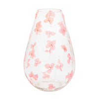 Small Pink Pressed Flower Vase