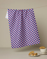 Geometry Heritage Check Tea Towel