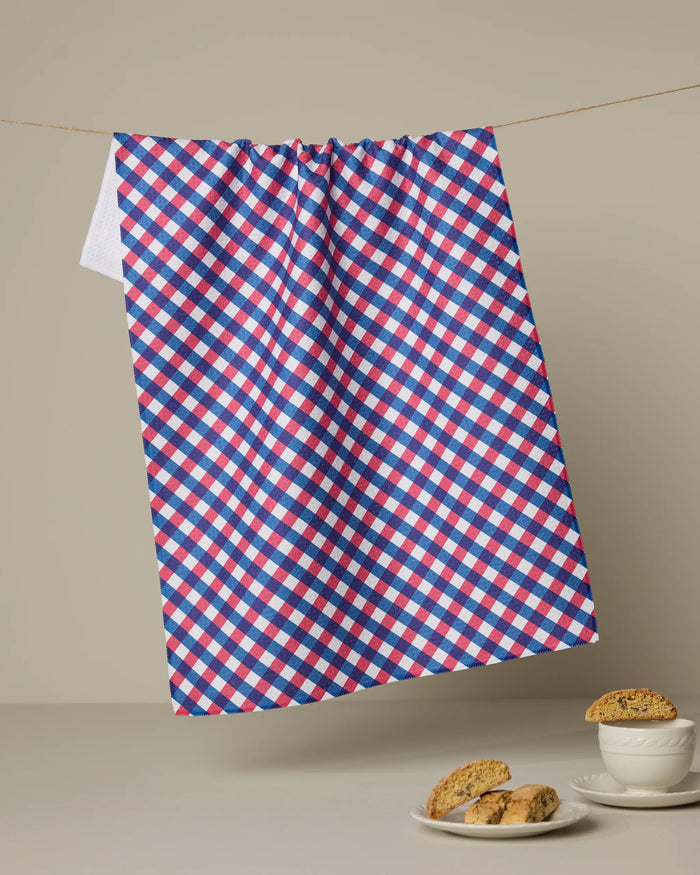 Geometry Heritage Check Tea Towel