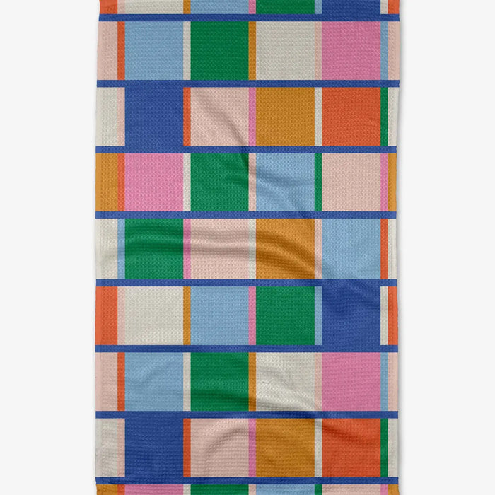 Geometry Grid Tea Towel