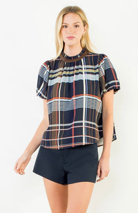 Jules Plaid Top By THML