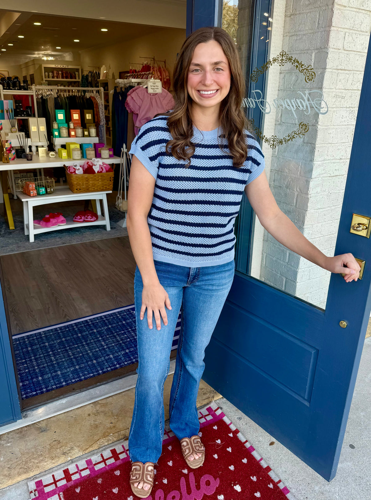 Ashley Stripe Sweater Top