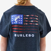 Burlebo Youth Fishing USA SS Tee