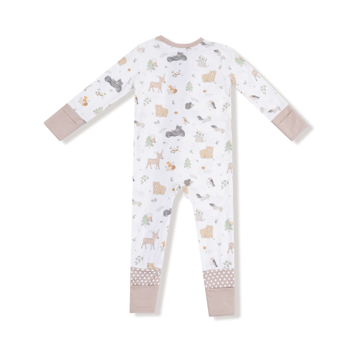 Angel Dear Woodland Babies 2 Way Zipper Romper