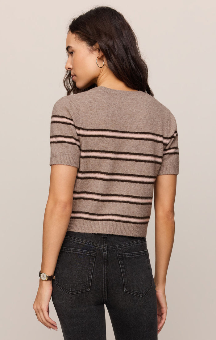 Gatewood Stripe Sweater - Heather Ash