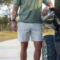 Burlebo Everday Short in Light Khaki- Into the Wild Pocket