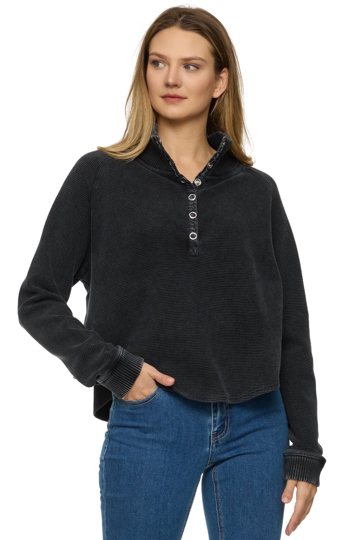 Adriana Snap Front Pullover