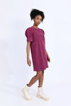 Megan Burgundy Dress