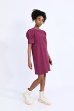 Megan Burgundy Dress